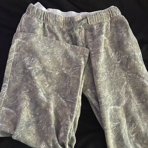 Gray Marbled Sweatpants